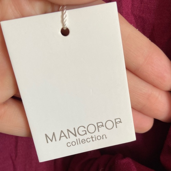 Mango pop XXL burgundy long sleeve bodysuit - Picture 9 of 10